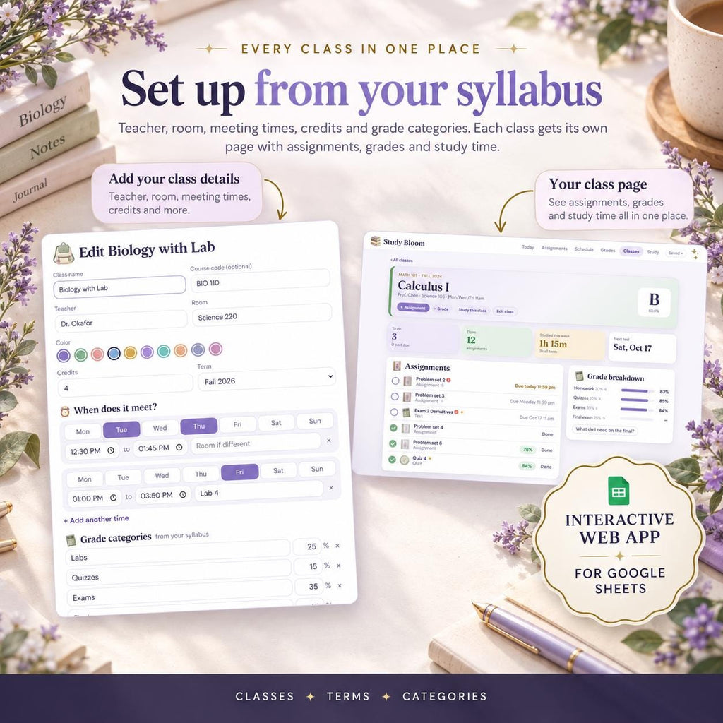 Student Planner App, Digital Assignment Tracker