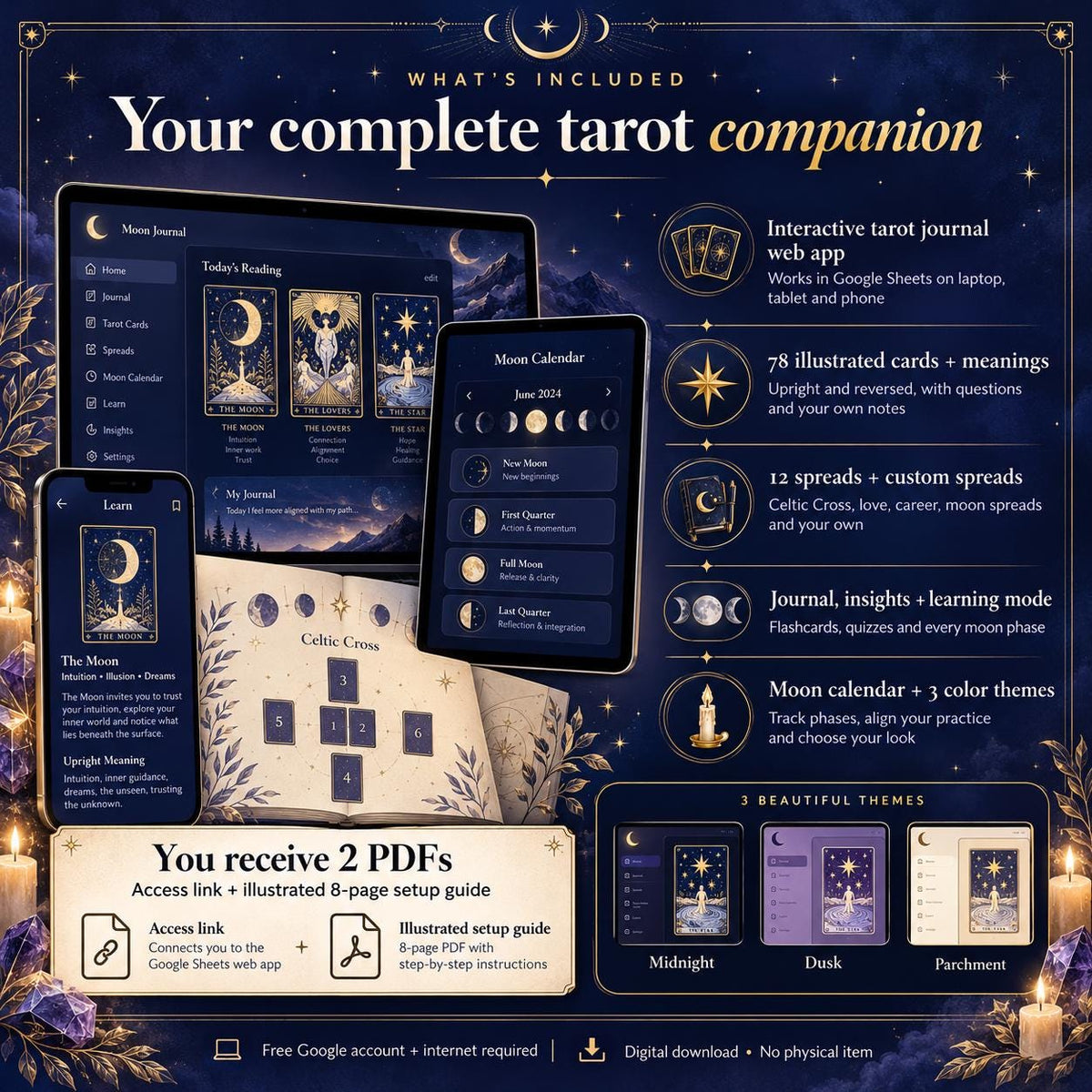 Tarot Journal App, Tarot Reading Journal