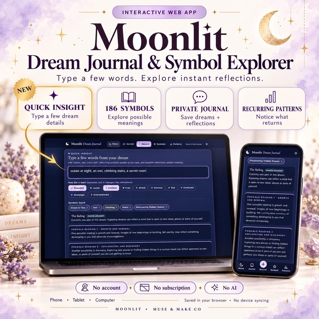 Dream Journal App, Dream Symbols Dictionary