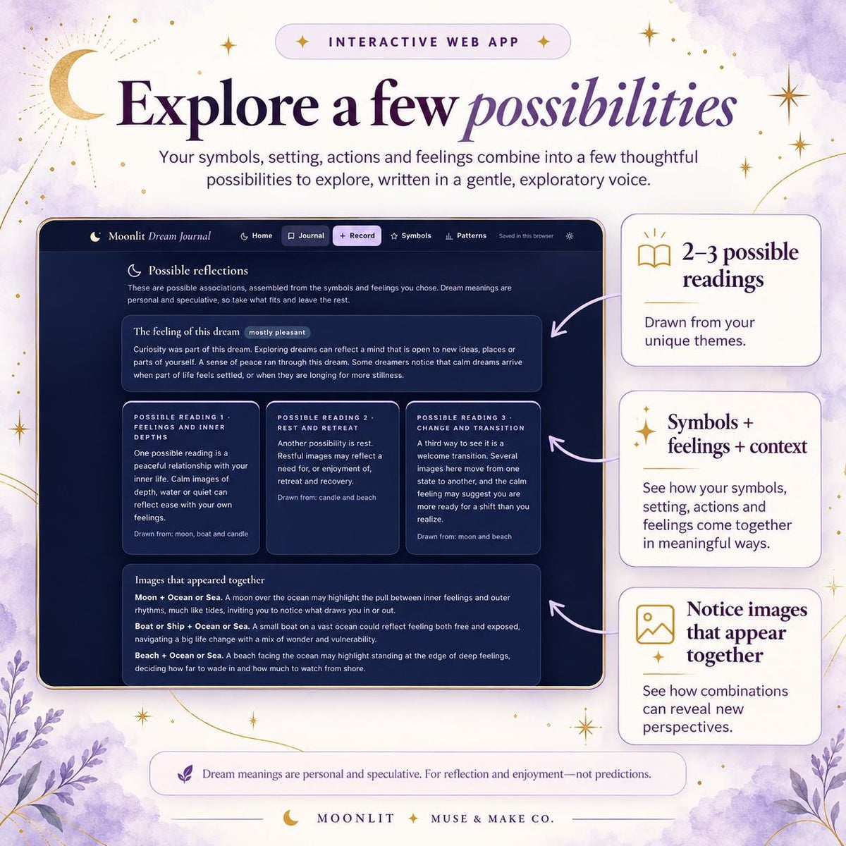 Dream Journal App, Dream Symbols Dictionary