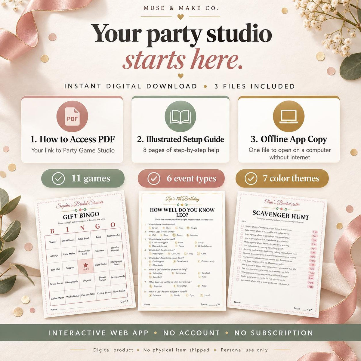 Personalized Party Games Maker