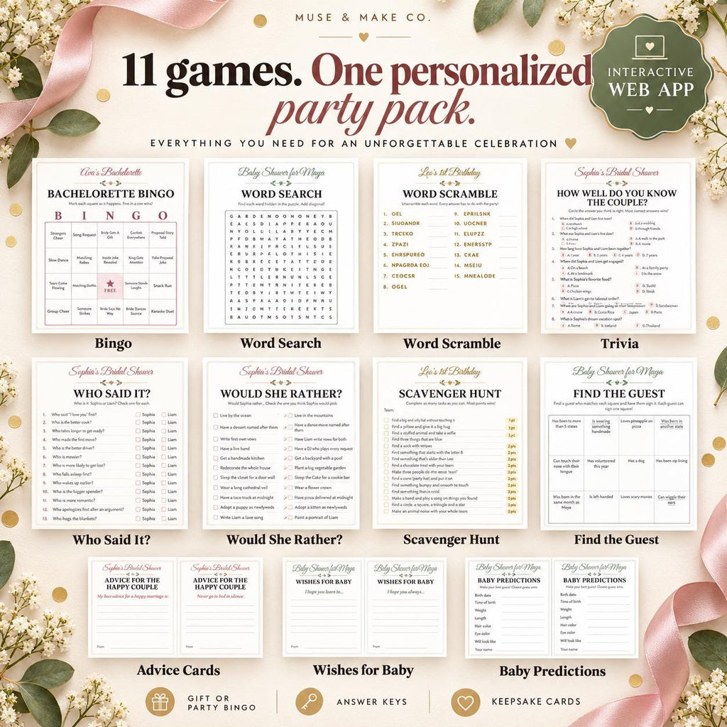 Personalized Party Games Maker