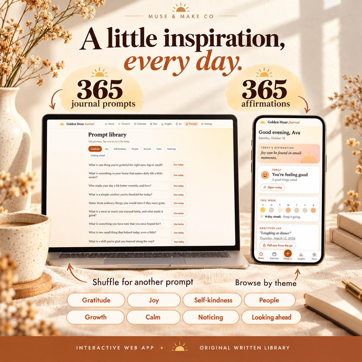 Gratitude Journal App, 2027 Mood Tracker