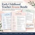 Early Childhood Teacher Resume Template