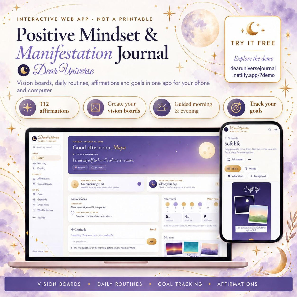 Positive Mindset & Manifestation Journal