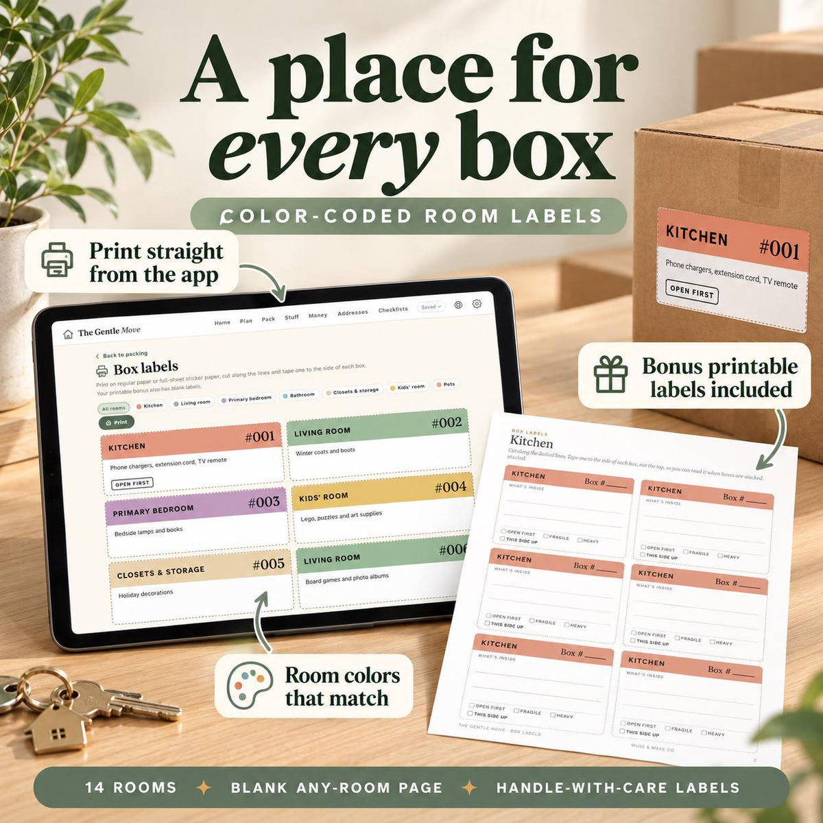 ADHD Moving Planner Google Sheets