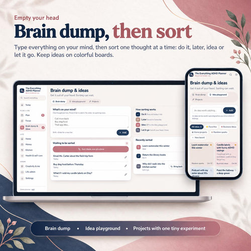 ADHD Planner App, Digital ADHD Planner