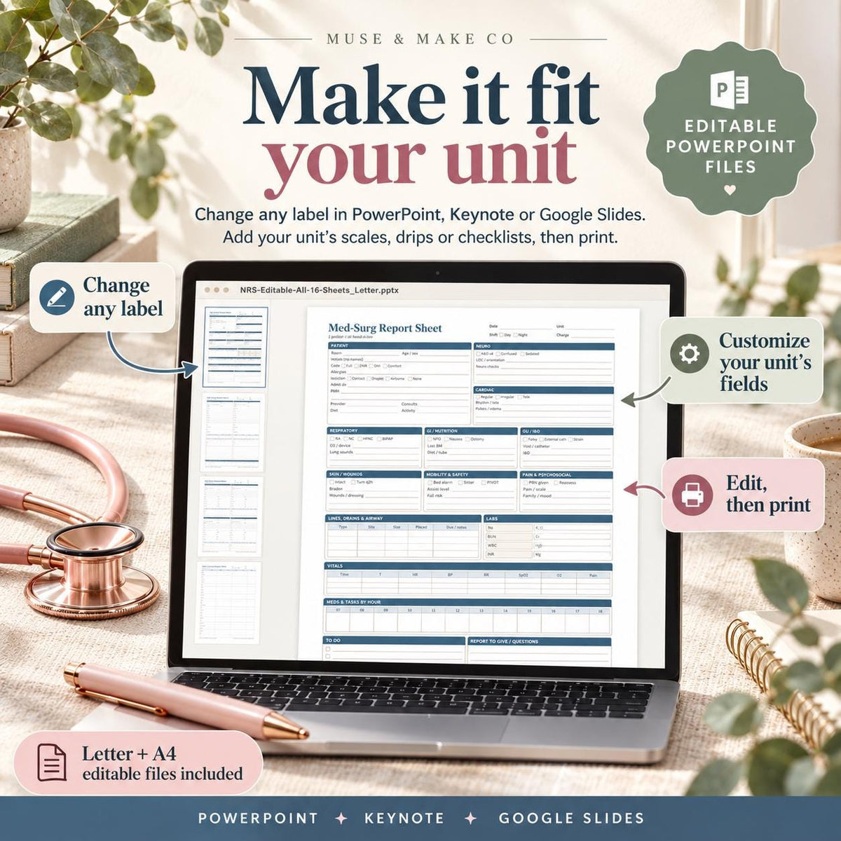 Nurse Report Sheet Bundle