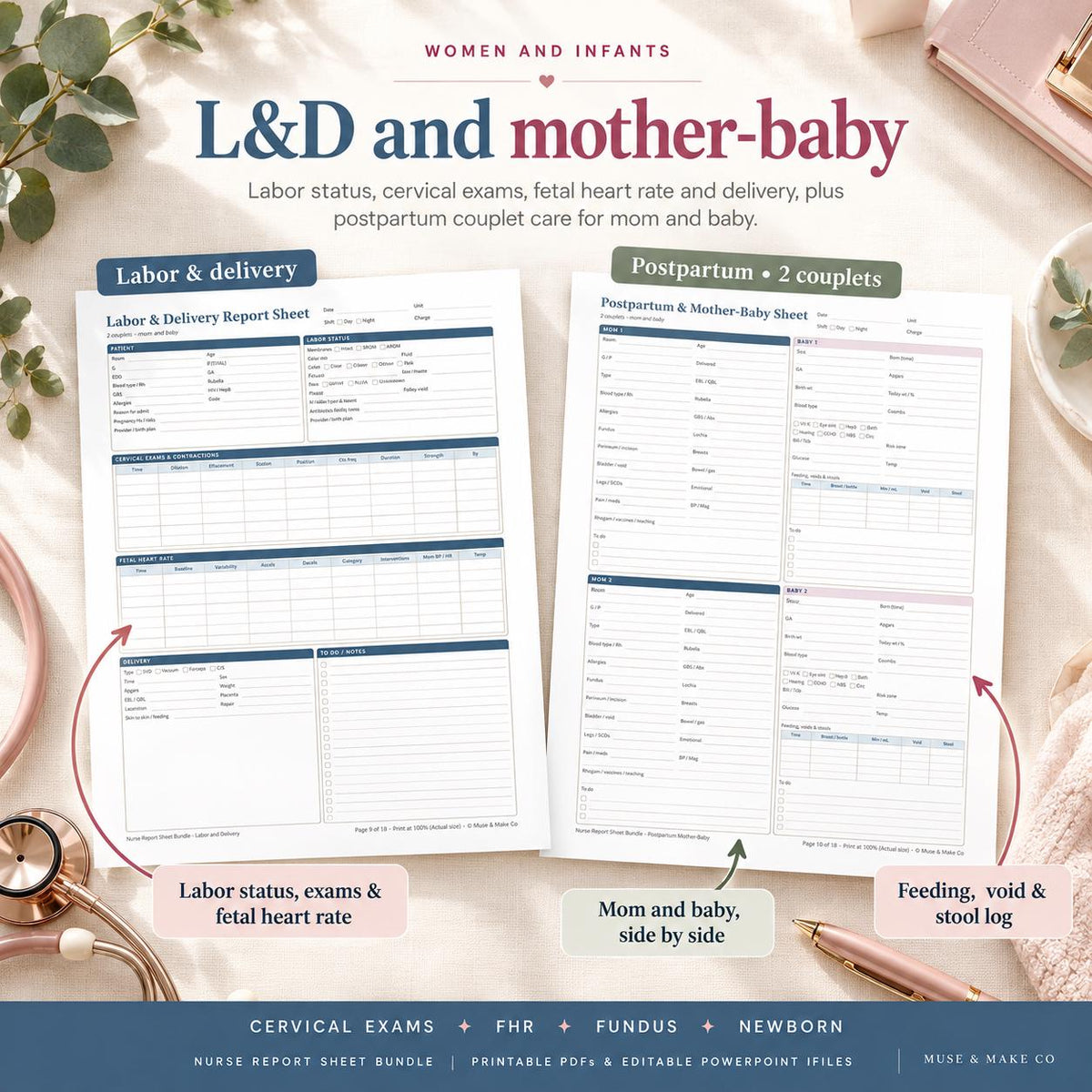 Nurse Report Sheet Bundle
