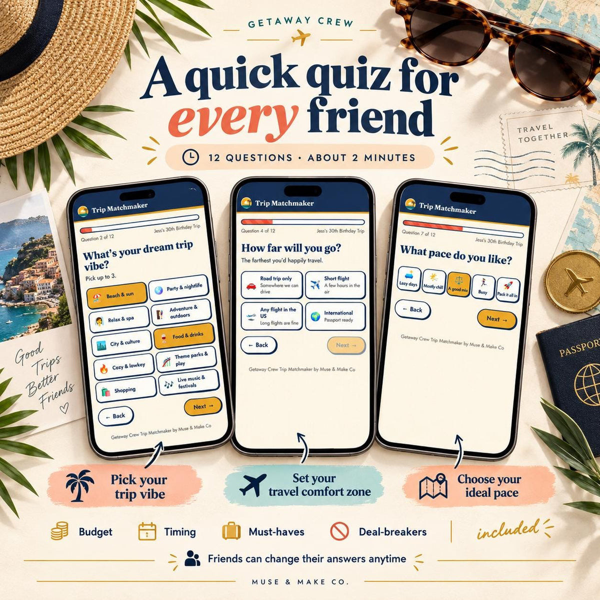 Girls Trip Planner Quiz