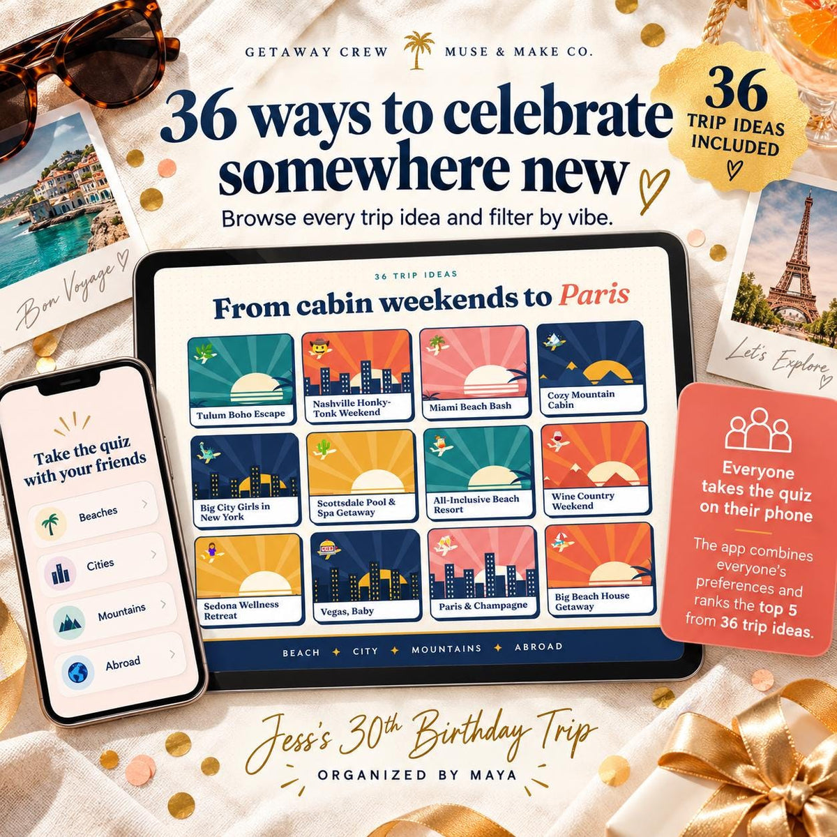 Birthday Trip Planner Quiz
