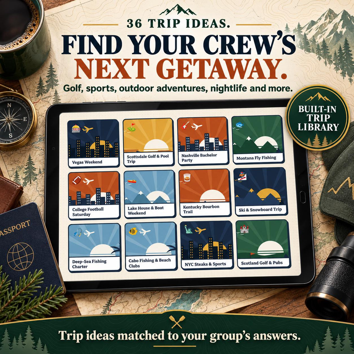 Guys Trip Planner Quiz