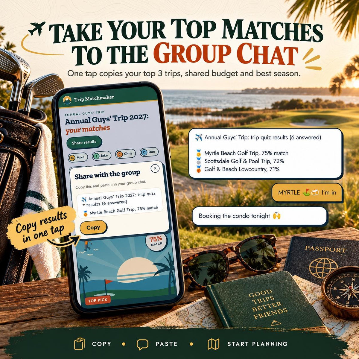 Guys Trip Planner Quiz