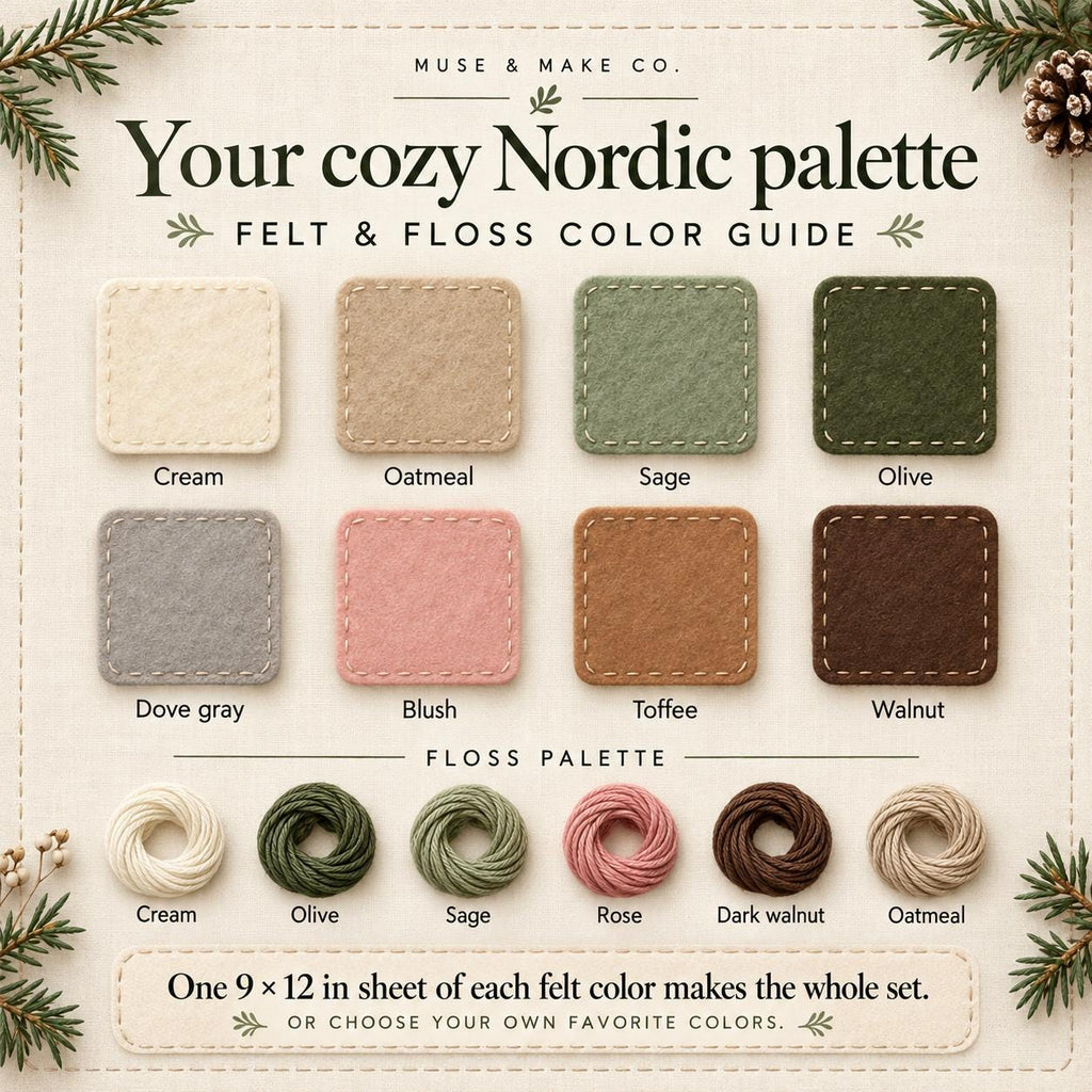 Felt Ornament Pattern Set