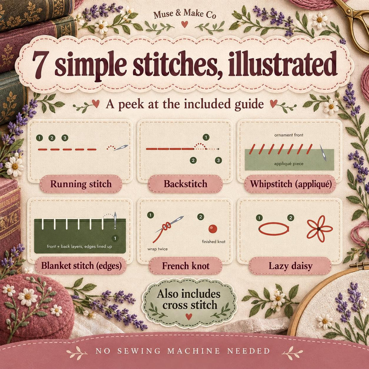 Bookish Felt Ornament Patterns