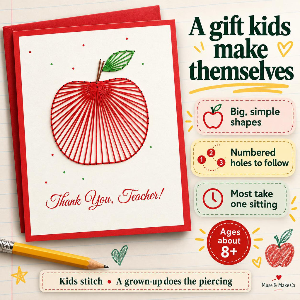 String Art Teacher Appreciation Cards