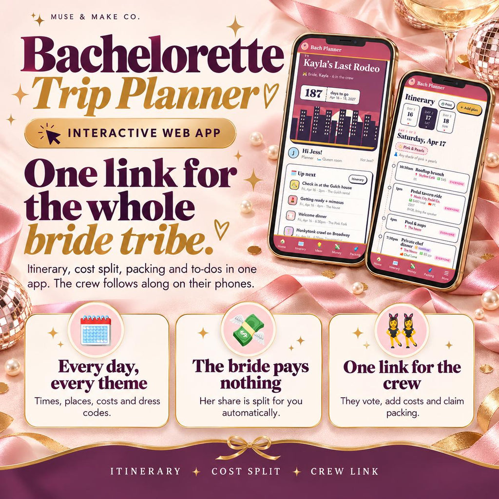 Bachelorette Trip Planner App