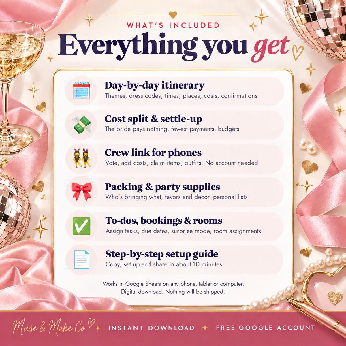 Bachelorette Trip Planner App