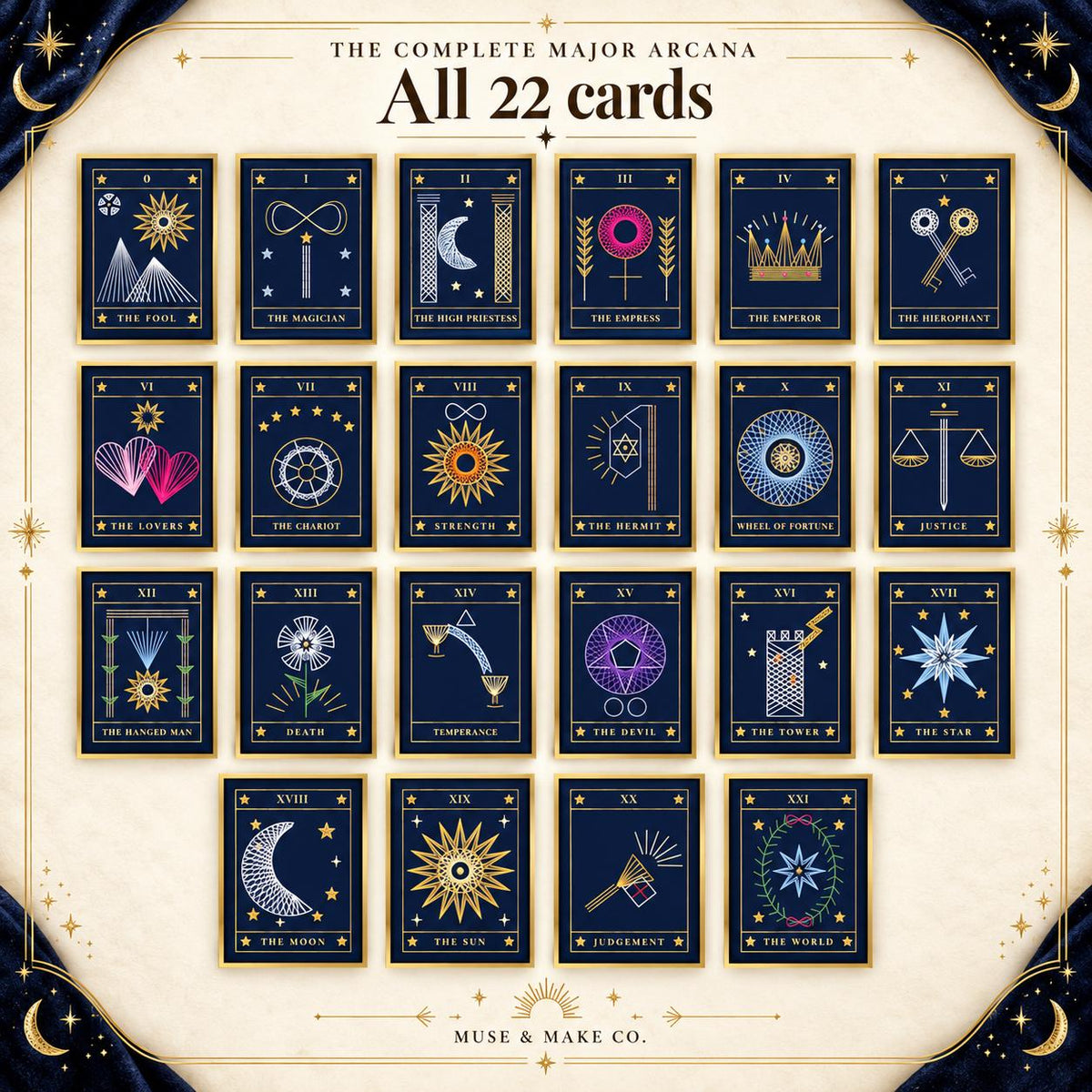 Tarot String Art Patterns