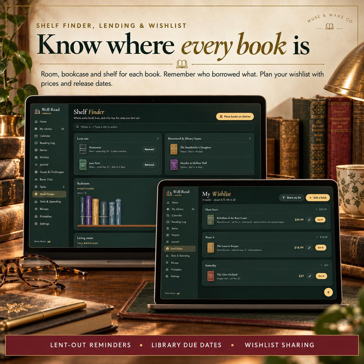 Book Tracker App, Digital Reading Journal