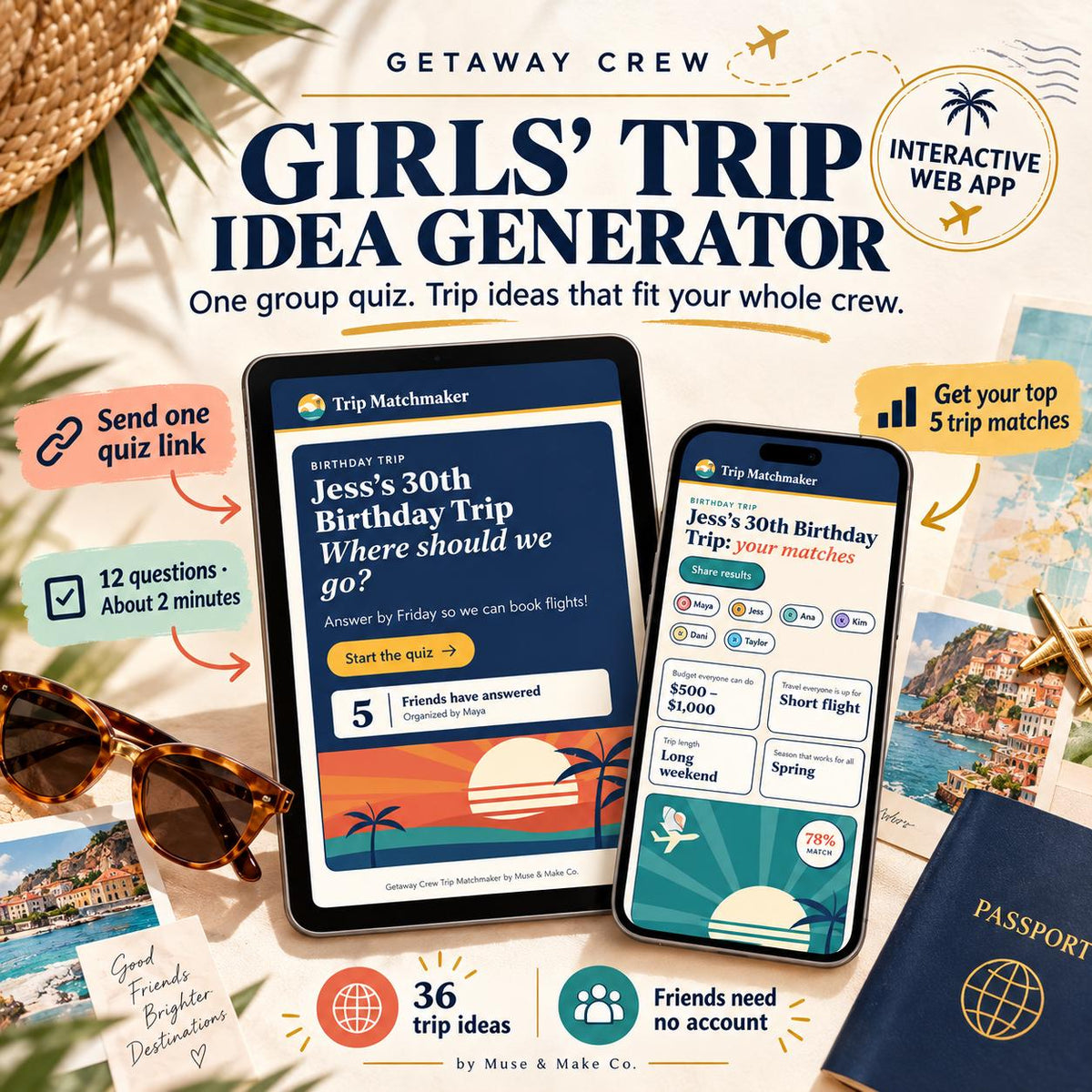 Girls Trip Planner Quiz
