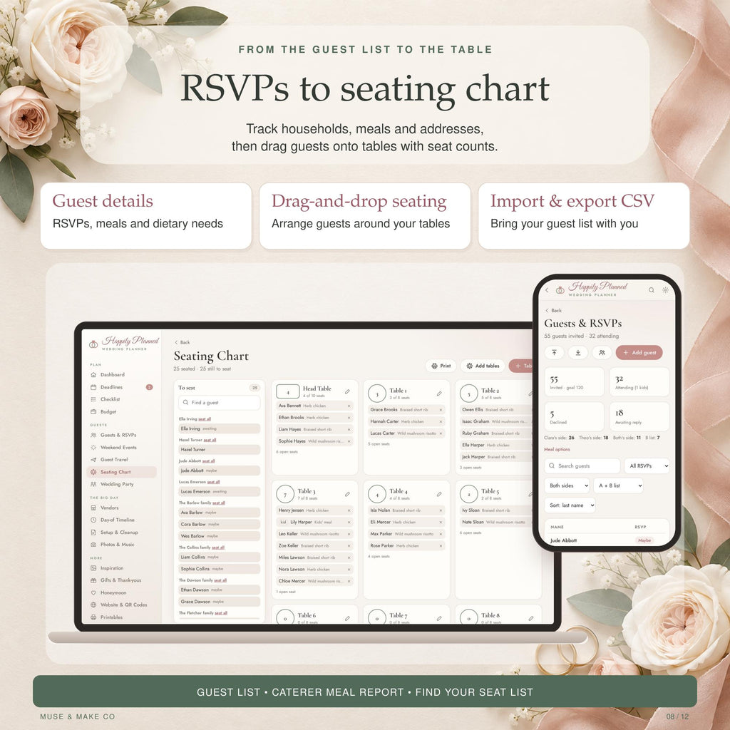 Wedding Planner App, Digital Wedding Planner