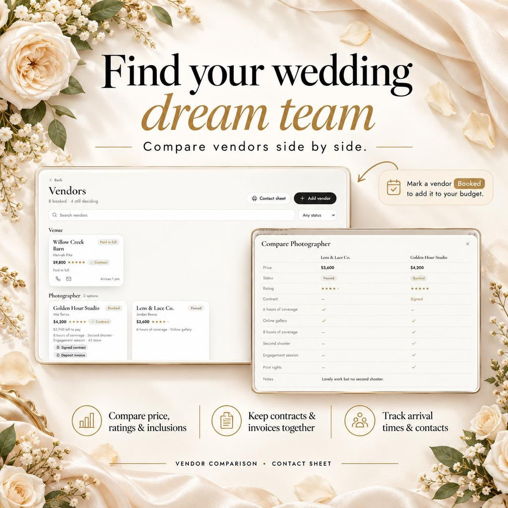 Minimalist Wedding Planner App
