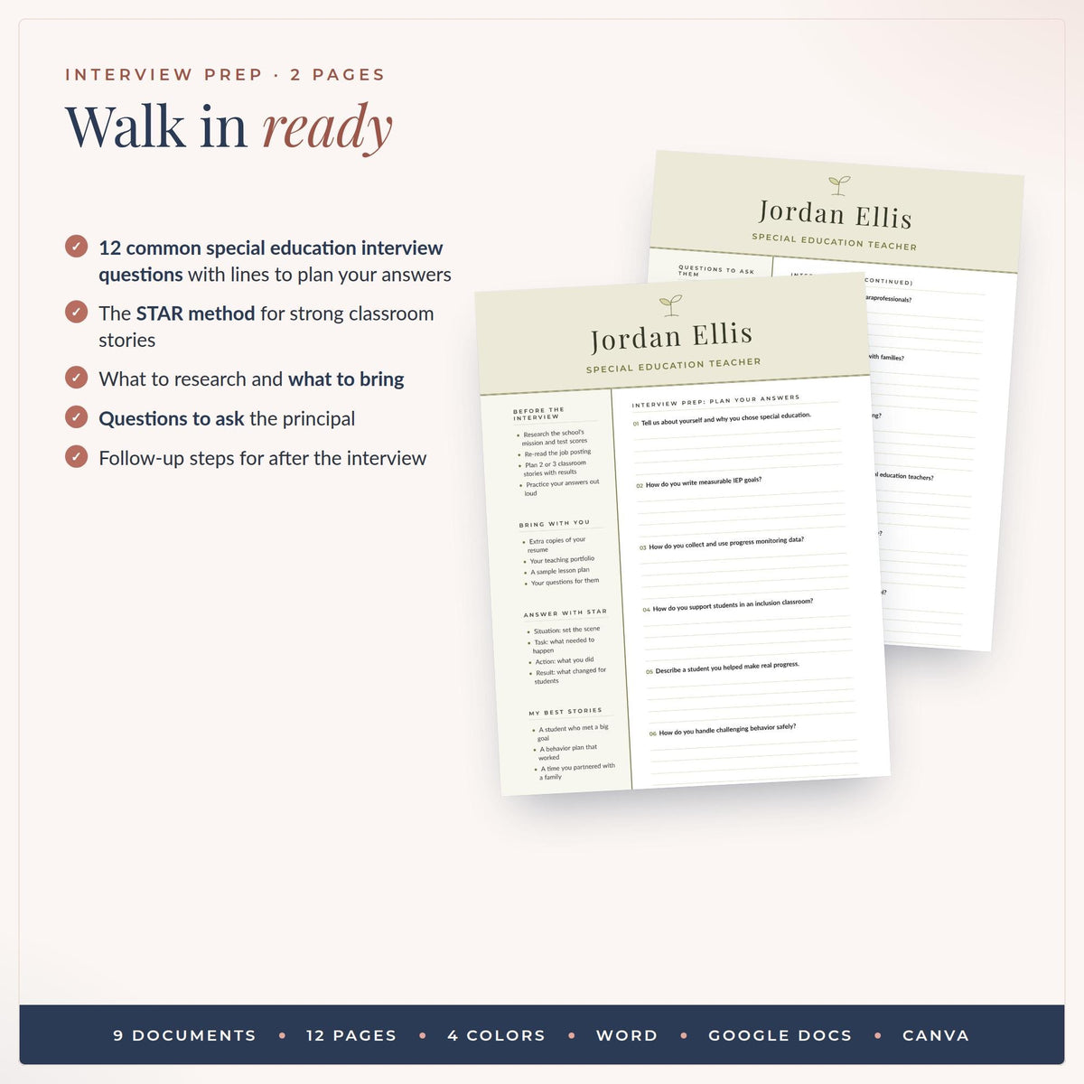 Special Education Teacher Resume Template